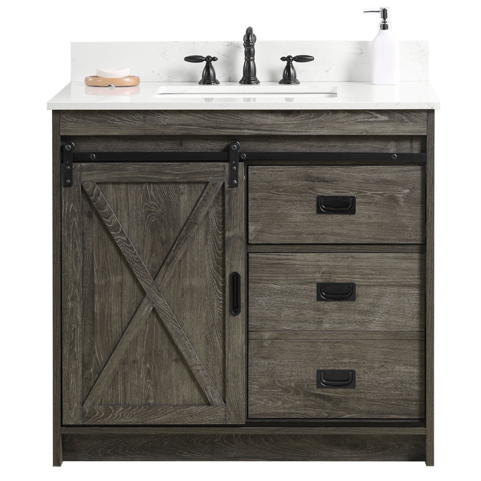 Gracie Oaks RaNesha 36" Single Bathroom Vanity Set & Reviews Wayfair